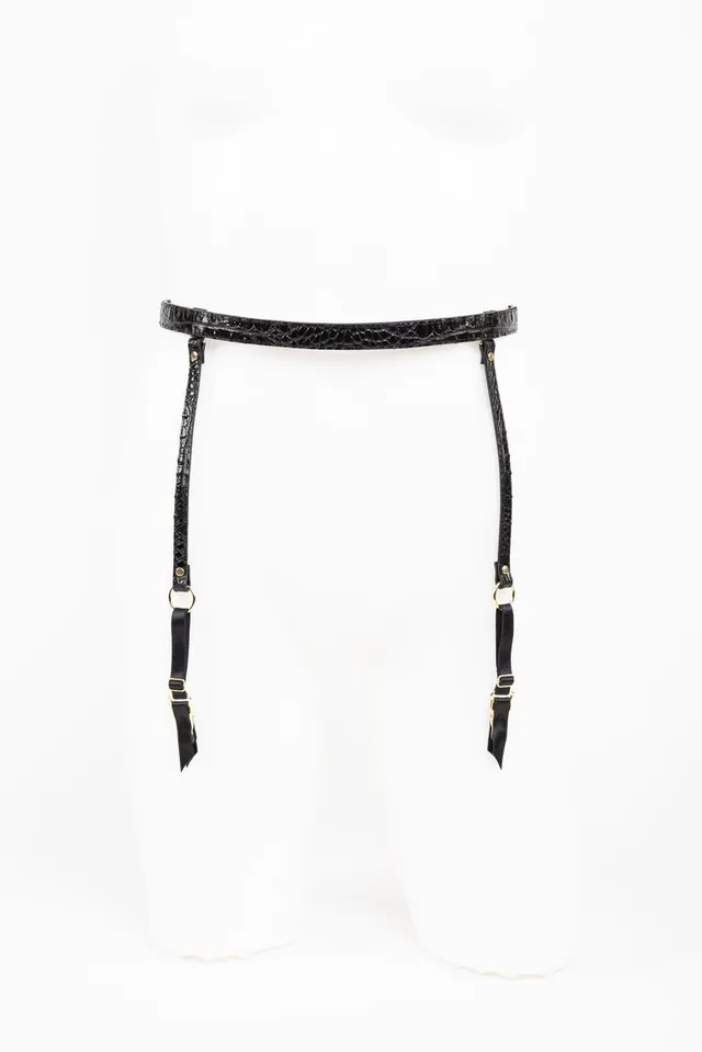 fr-ulein-kink-crocco-strapsg-rtel-schwarz-leder image 1