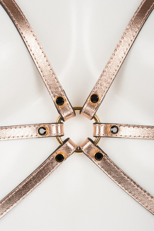 fr-ulein-kink-topaz-playsuit-body-harness-rosegold image 4