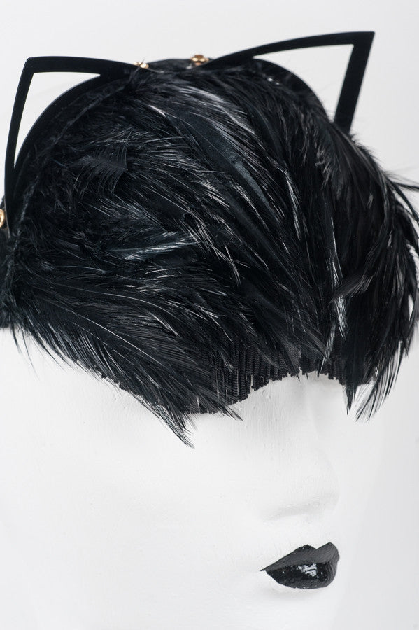 fr-ulein-kink-caviar-kitten-mask-katzenmaske-feder-schwarz image 3