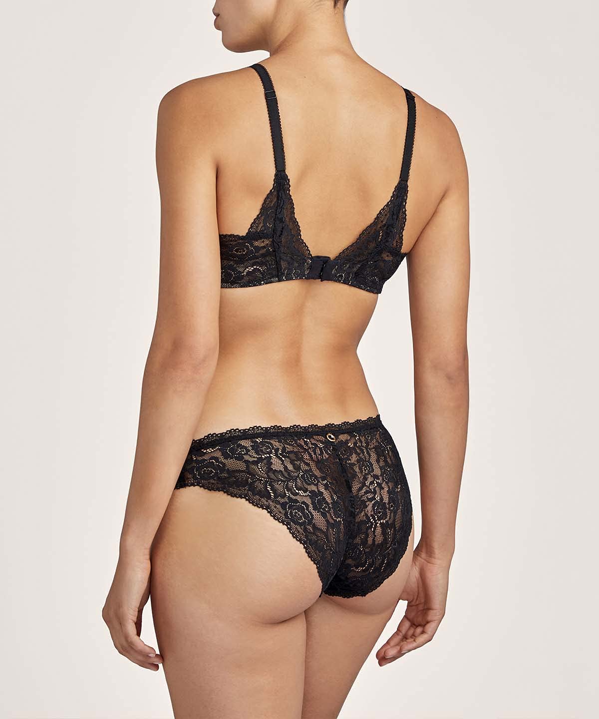 aubade-rosessence-plunge-bh-push-up-schalen-schwarz image 2