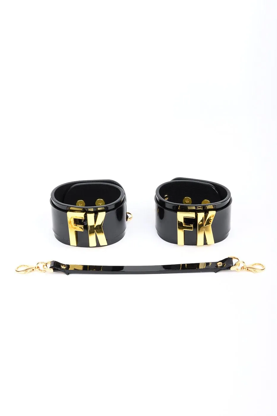 fraulein-kink-fk-handfesseln-leder-schwarz-gold image 1