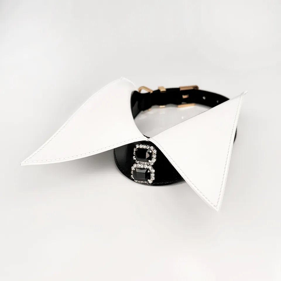 fr-ulein-kink-black-tie-collar-halsband-lack-schwarz-m image 1