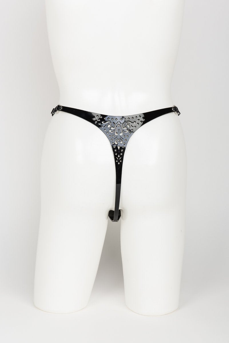 fr-ulein-kink-lingerie-nero-string-tanga-schwarz-lack-s-m image 5