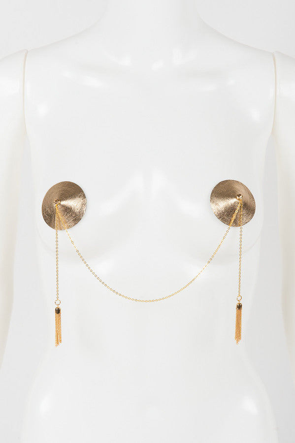 fr-ulein-kink-champagne-double-pasties-gold-mit-kette image 1