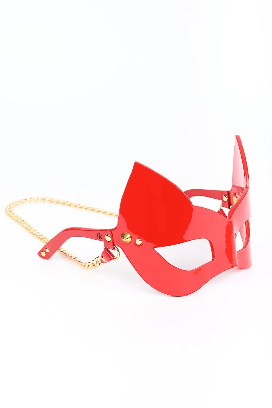 fr-ulein-kink-roja-kitten-sonnenbrille-leder-rot-kette image 1