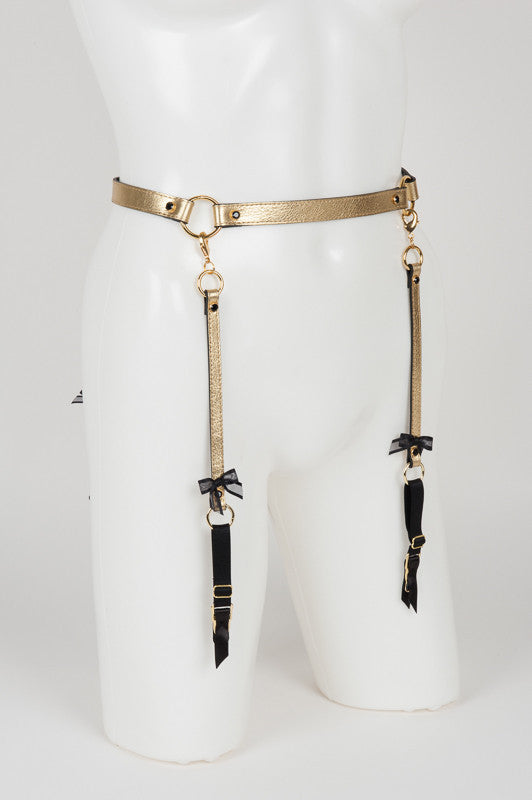 fr-ulein-kink-oro-strapsg-rtel-gold-leder-kristall image 4