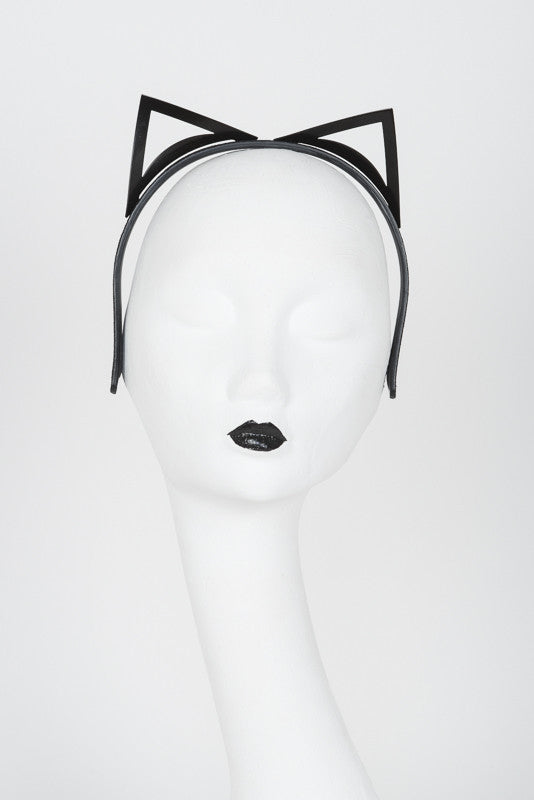 fraulein-kink-lush-black-headband-haarreif-leder-katzenohren image 4