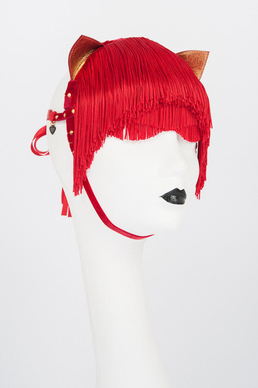 fraulein-kink-rouge-kitten-maske-rot-gold-katzenohren image 1