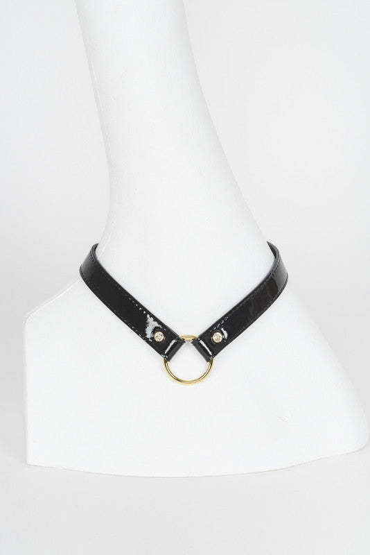 fr-ulein-kink-ritsy-collar-halsband-schwarz-swarovski image 2