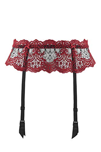 aubade-passion-nocturne-strumpfg-rtel-schwarz-t-llstickerei image 2