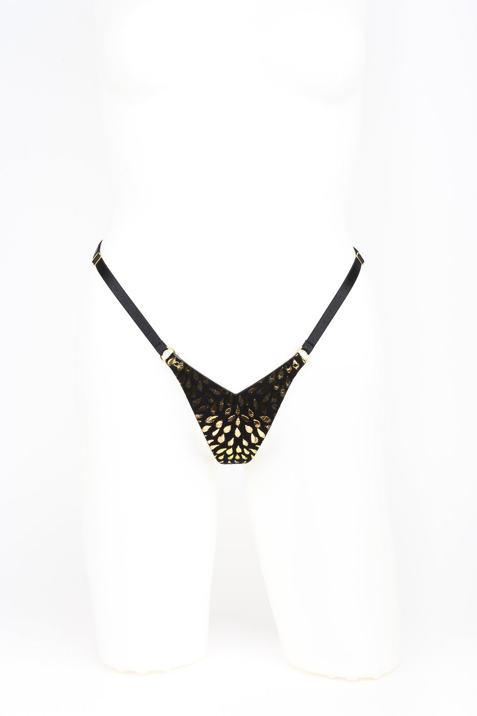 fr-ulein-kink-deluxe-mini-string-schwarz-gold image 1