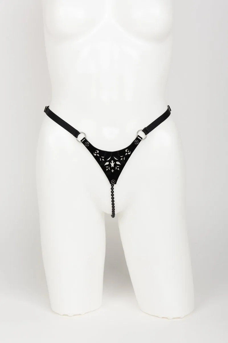 fr-ulein-kink-nero-pearl-string-perlenstring-schwarz-s-m-m-l image 1