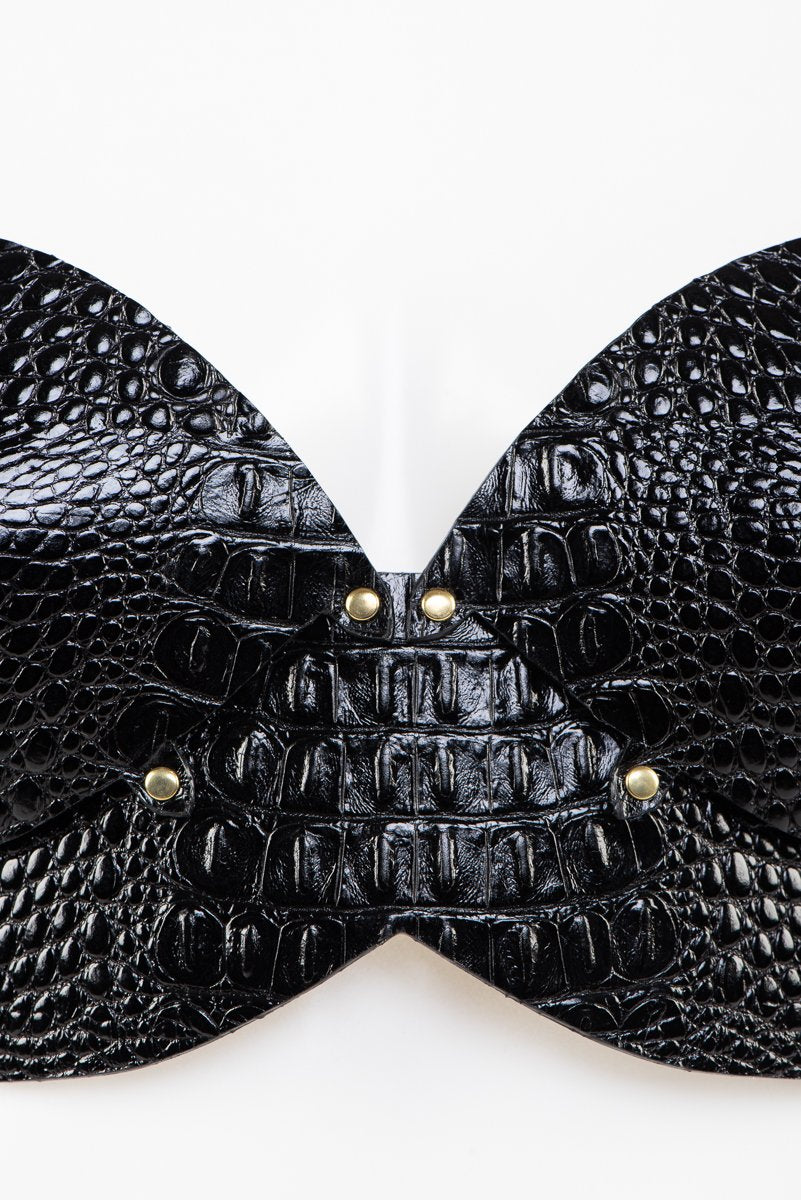 fr-ulein-kink-crocco-bra-leder-bh-schwarz-kroko-one image 3