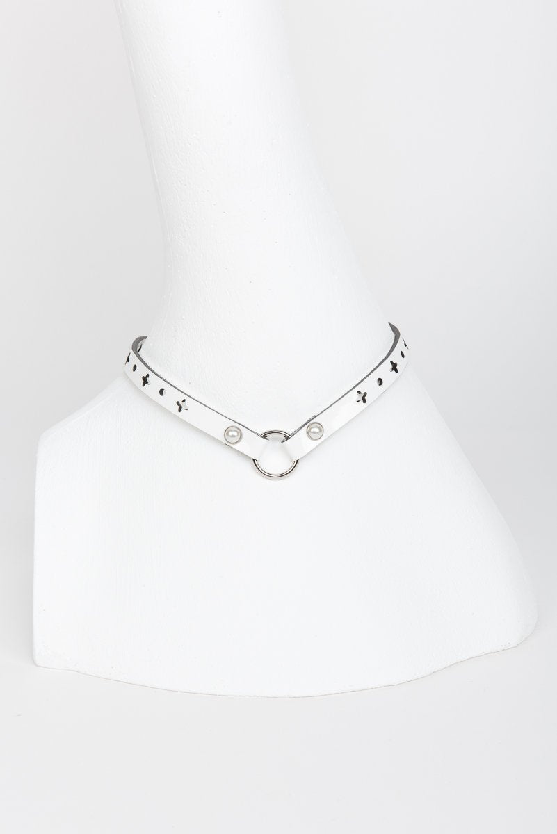 fr-ulein-kink-bianco-collar-halsband-wei-lack image 1