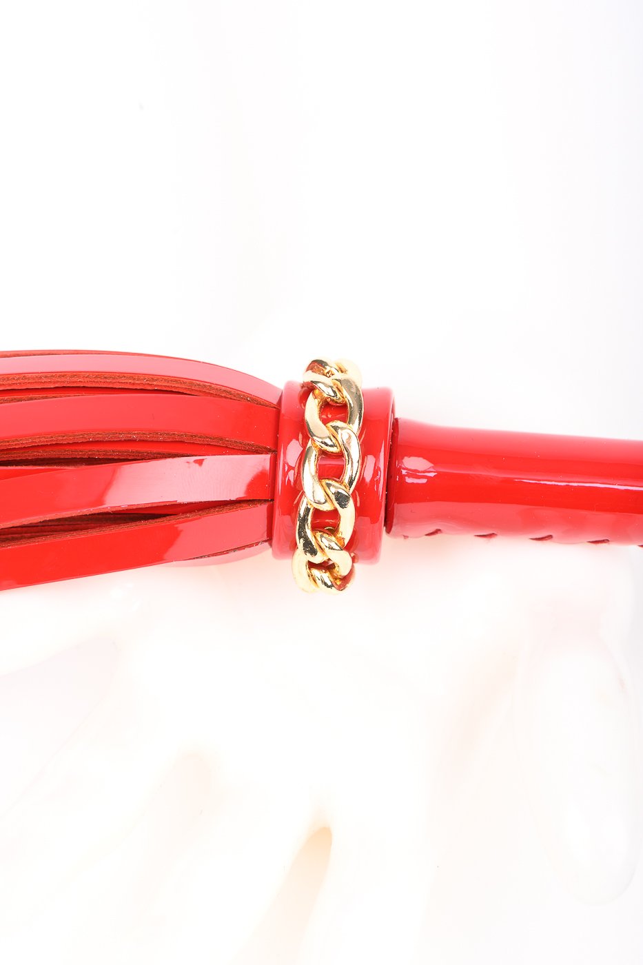 fr-ulein-kink-crops-roja-flogger-peitsche-rot-leder image 5