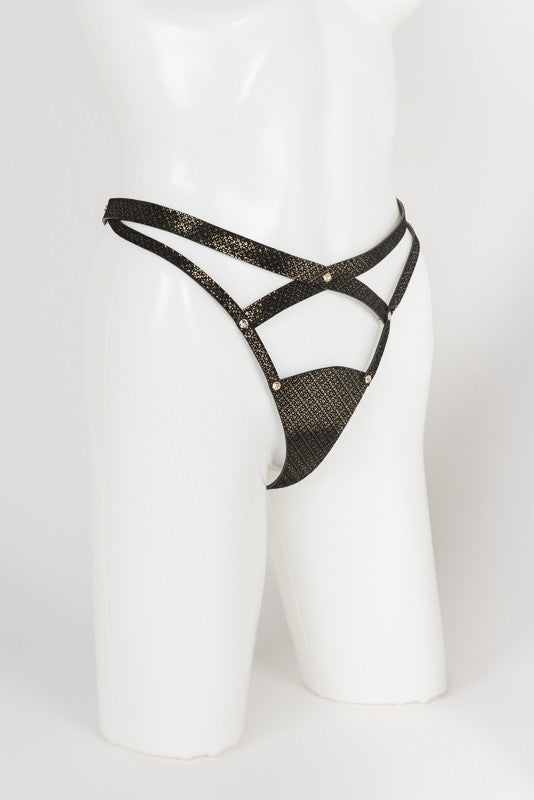 fr-ulein-kink-lush-string-lederslip-schwarz-gold-s-m image 4