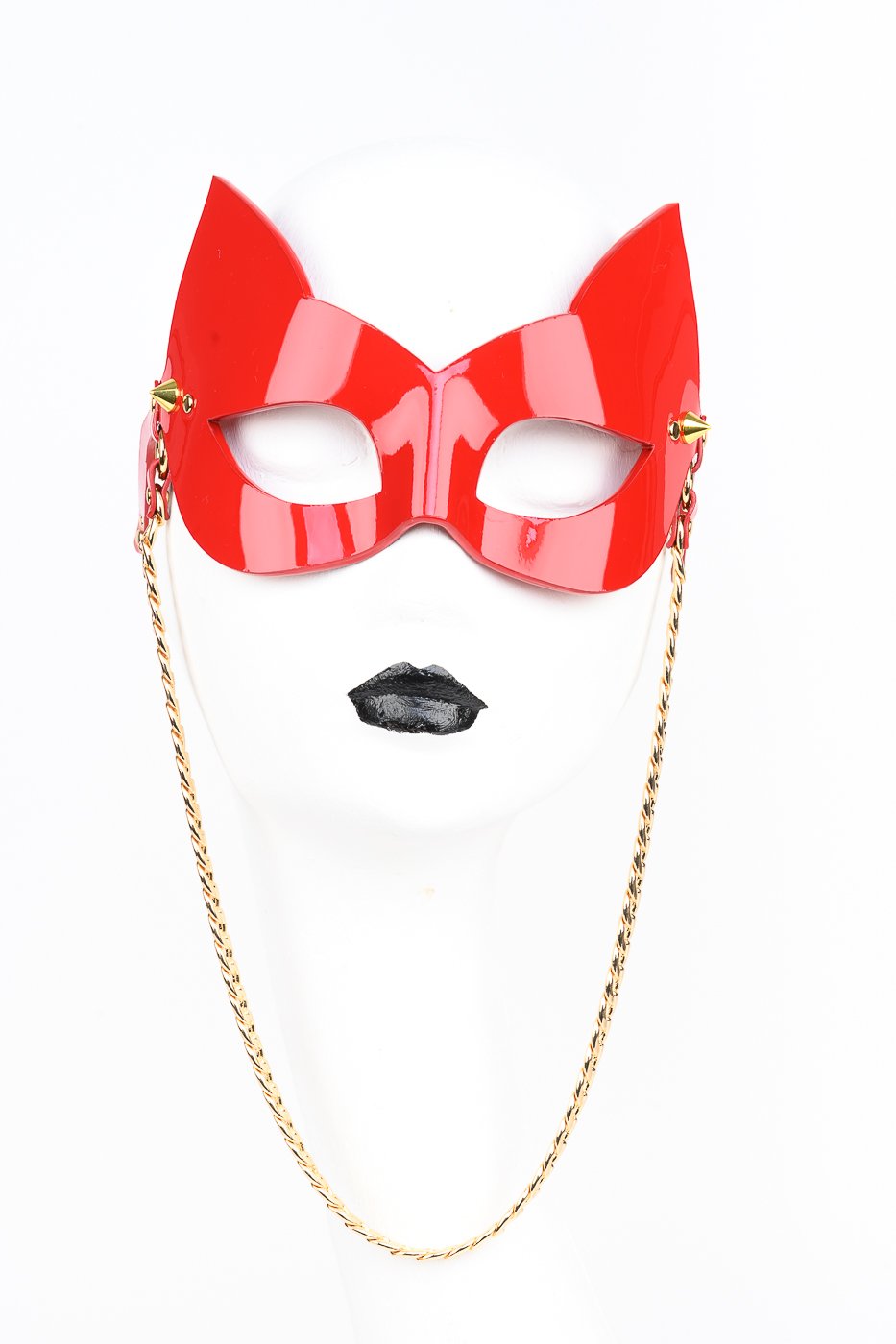 fr-ulein-kink-roja-kitten-sonnenbrille-leder-rot-kette image 5