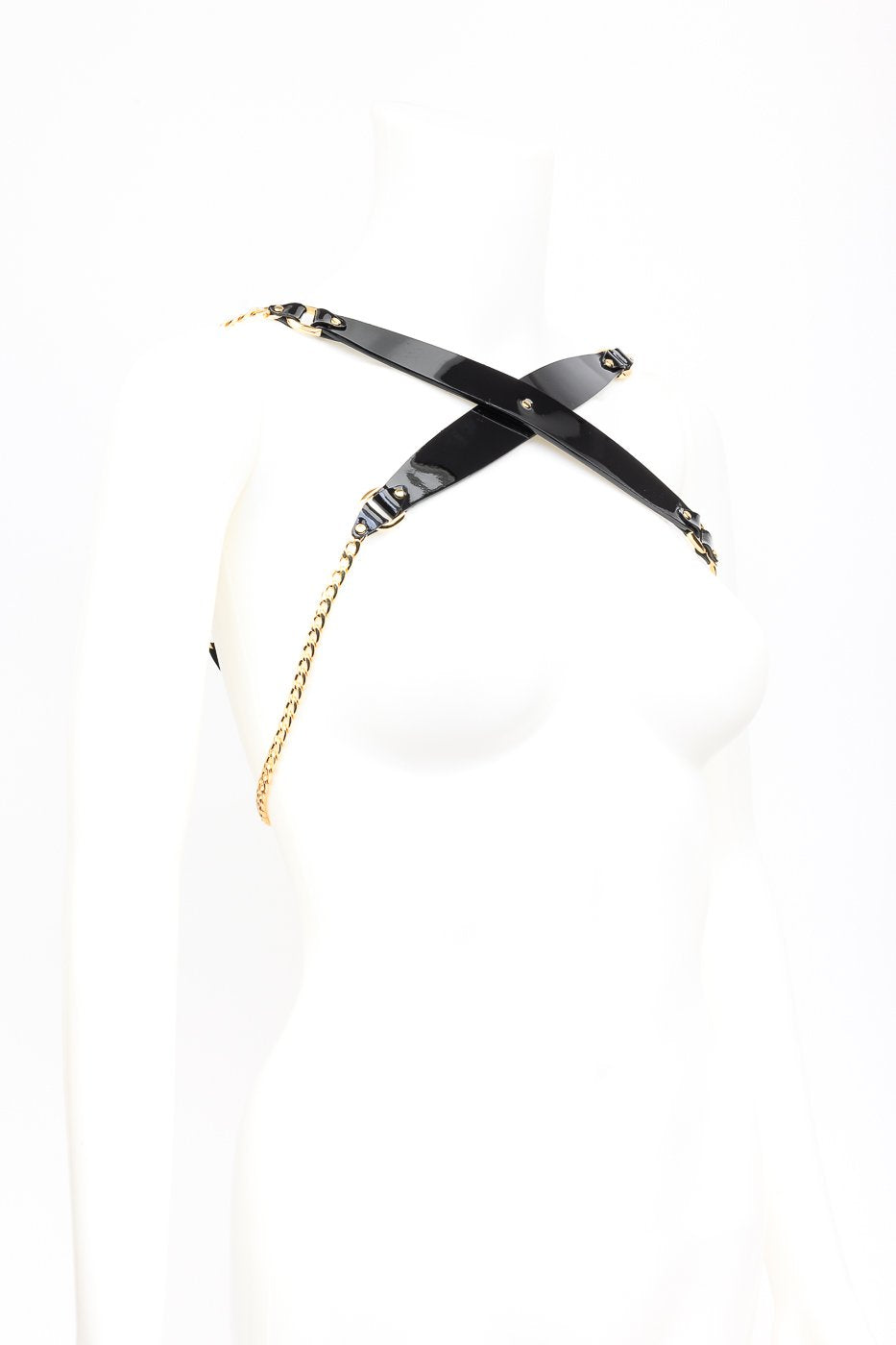 fr-ulein-kink-rica-chain-harness-schwarz-lackleder-kette image 6