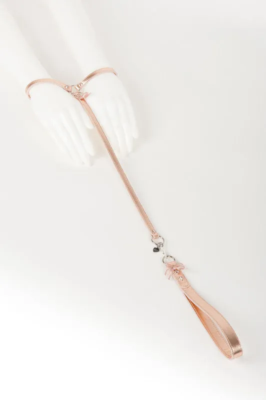 fr-ulein-kink-lolita-silver-t-strap-fesseln-rosegold-leder image 1