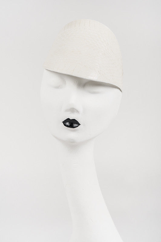 fr-ulein-kink-ivory-visor-sonnenschild-python-elfenbein image 1