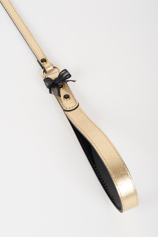 fr-ulein-kink-collars-oro-lead-halsband-gold-leine image 2