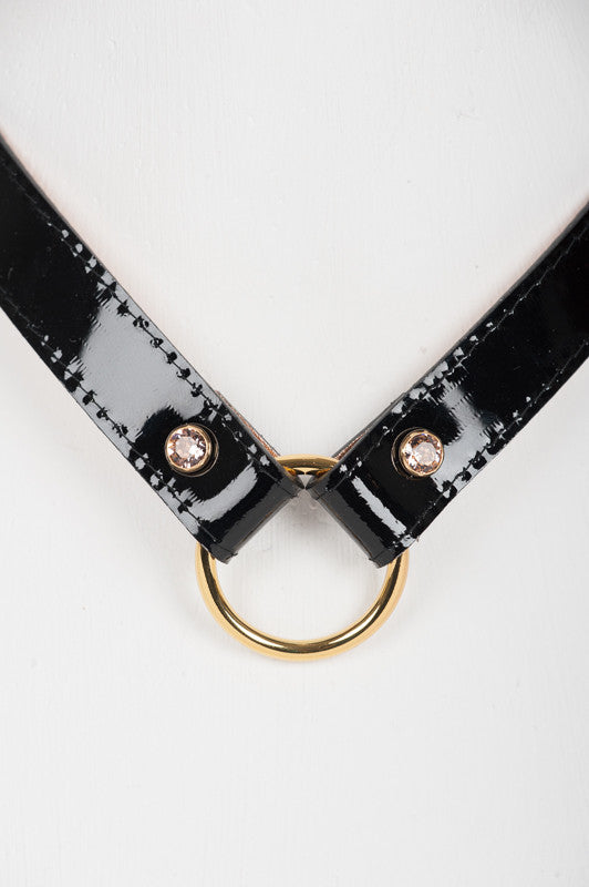 fraulein-kink-n-nette-halsband-mit-leine-rosegold-leder image 3