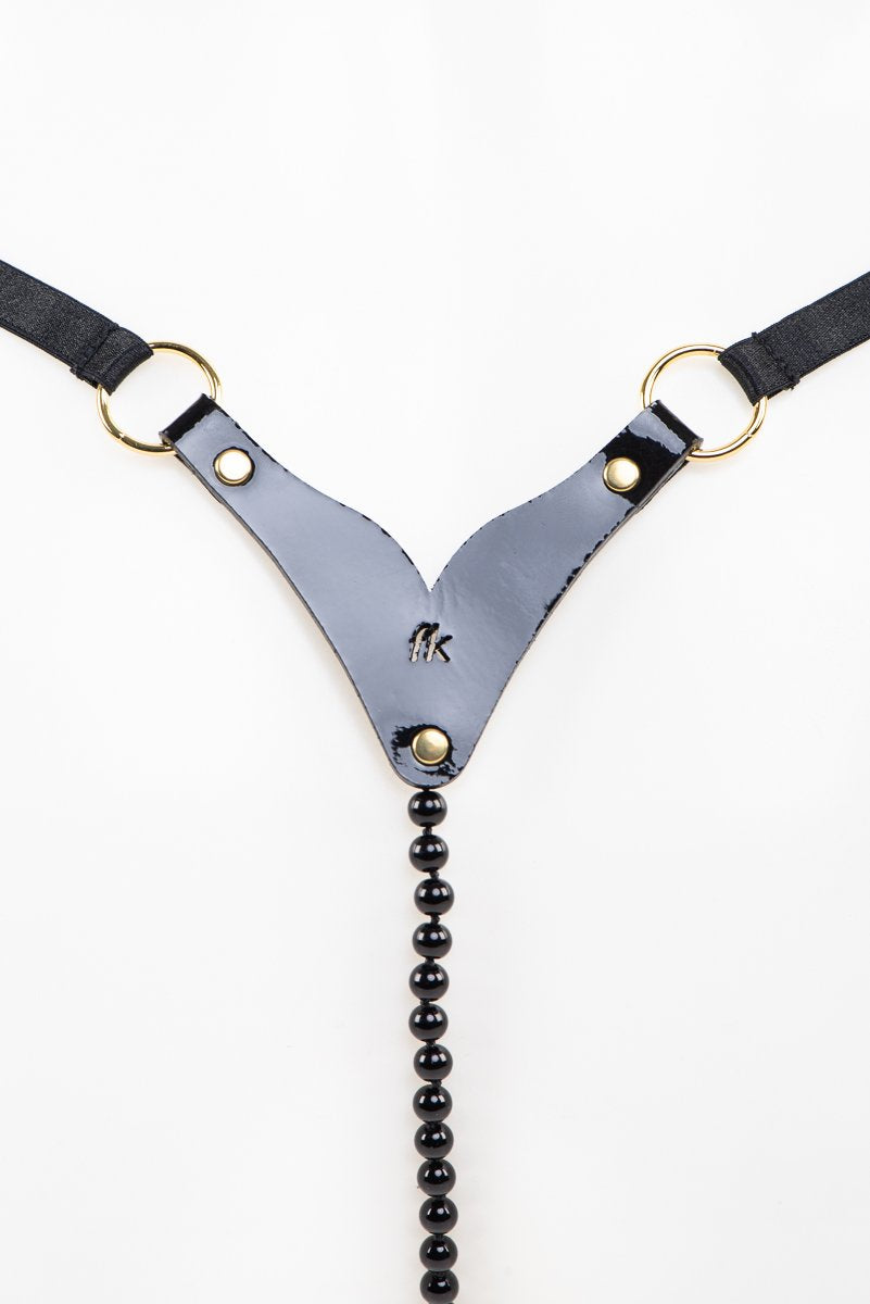 fr-ulein-kink-leone-pearl-string-leder-perlenstring-schwarz-s-m image 5