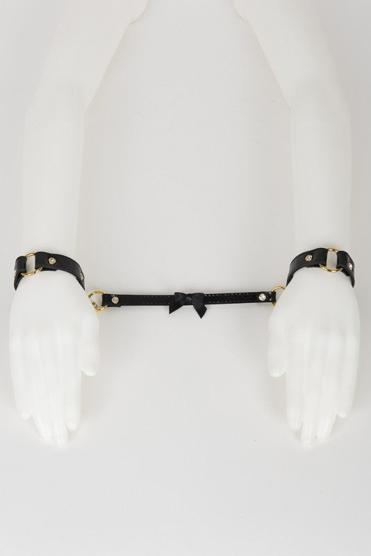 fr-ulein-kink-ritsy-handfesseln-schwarz-bronze-leder image 2
