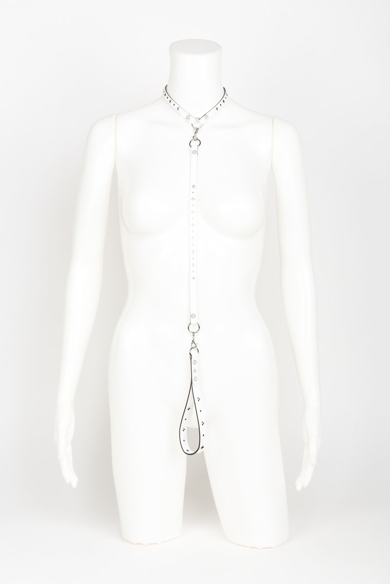 fr-ulein-kink-bianco-t-strap-wei-lack-mit-leine image 3