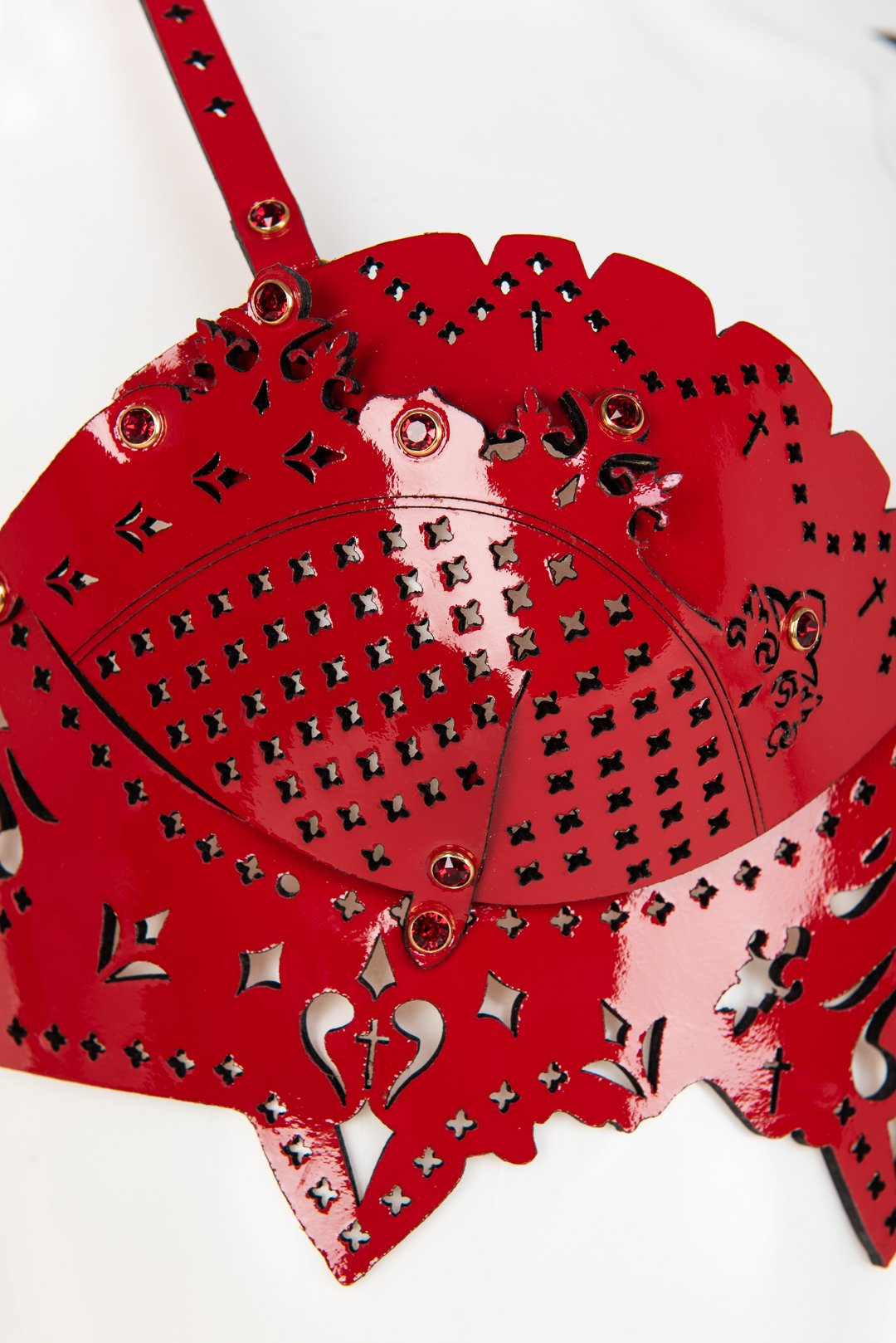 fr-ulein-kink-rosso-bh-leder-rot-swarovski-gr-one image 3