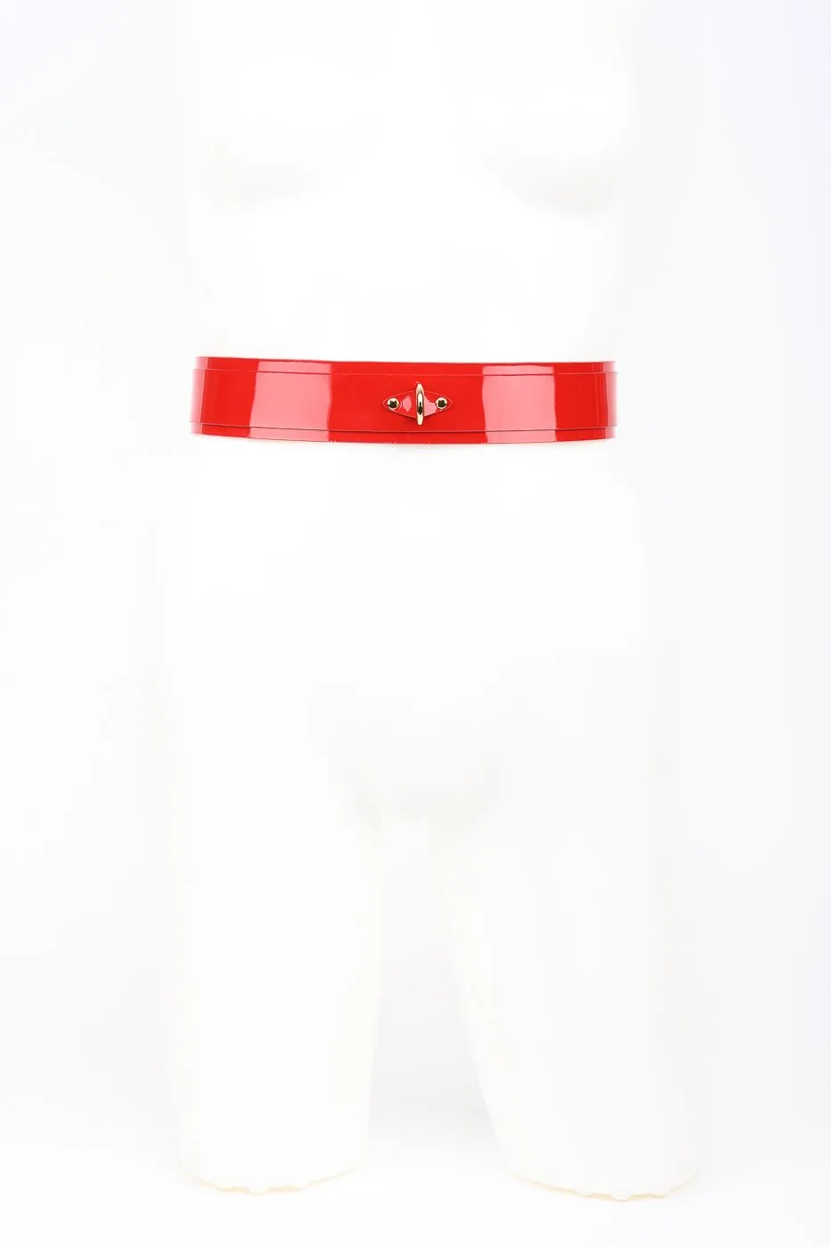 fr-ulein-kink-lingerie-roja-belt-g-rtel-rot-lack-gr-one image 1
