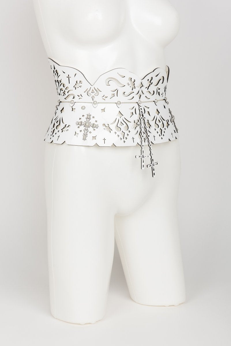 fr-ulein-kink-bianco-tailleng-rtel-lack-wei-perlen-s-m image 5