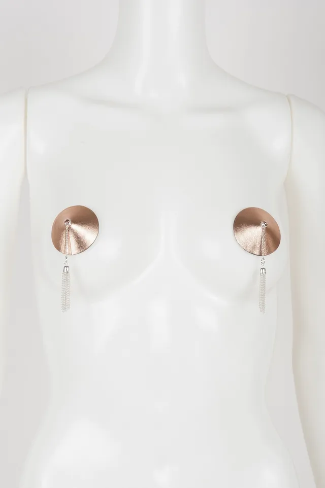 fraulein-kink-lolita-silver-chain-pasties-nippelcover-rosegold image 1