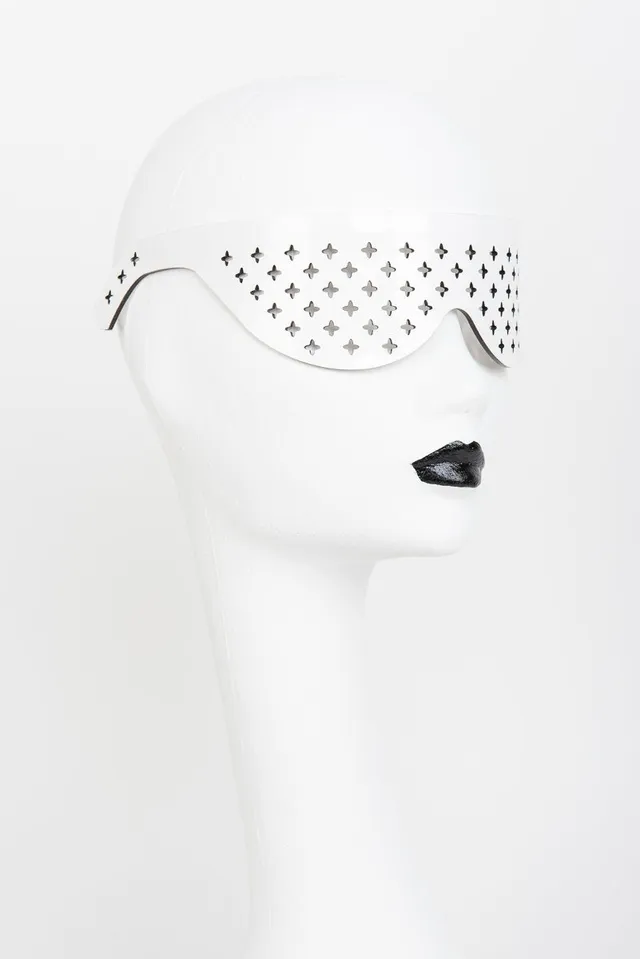 fr-ulein-kink-bianco-confessional-augenmaske-wei-lackleder image 1