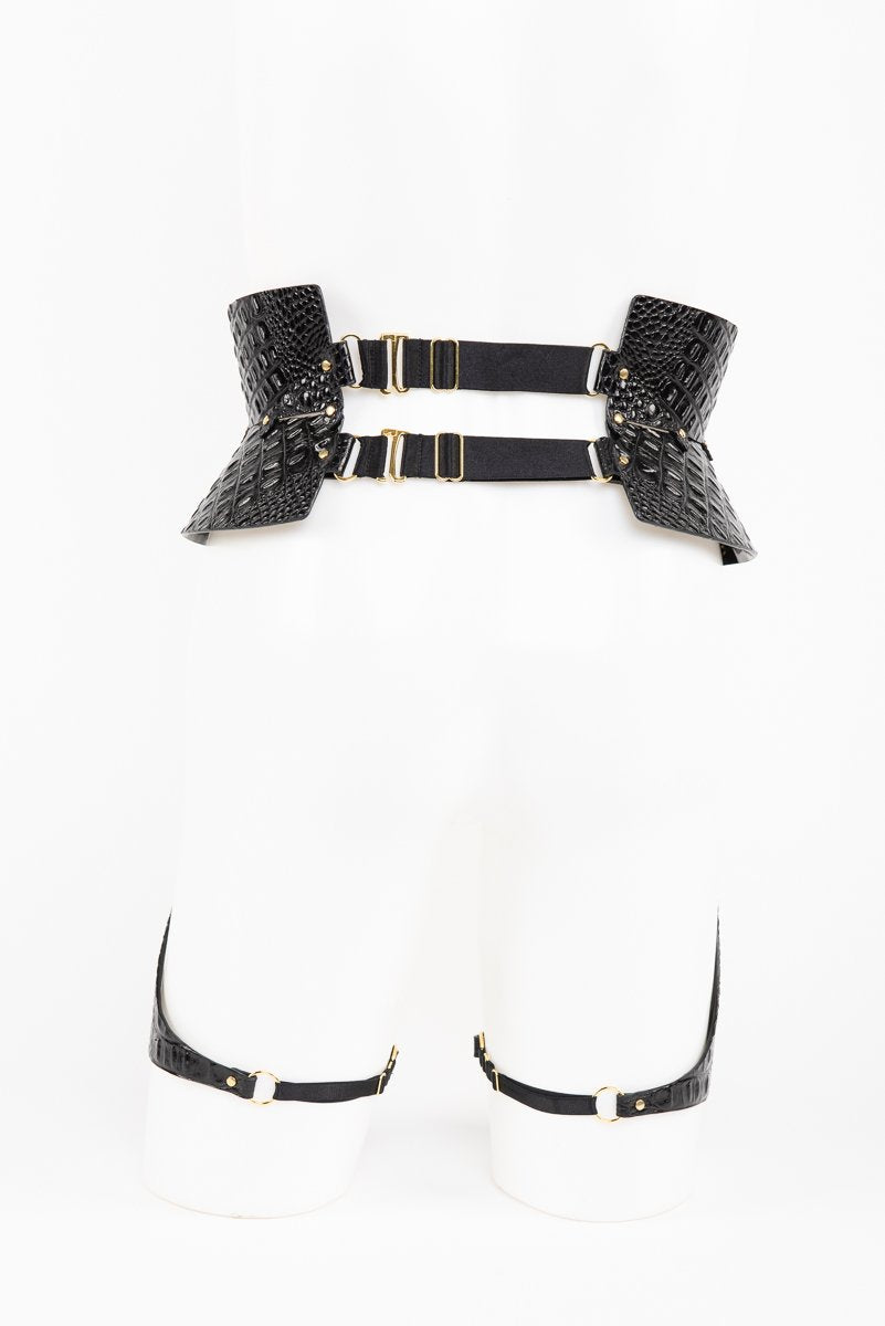 fraulein-kink-crocco-strapsg-rtel-leder-schwarz-kroko image 7