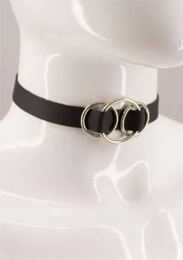 amoreze-leather-chokers-lara-choker-leder-schwarz-m image 1