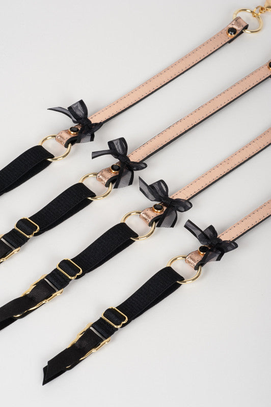 fr-ulein-kink-topaz-playsuit-body-harness-rosegold image 2