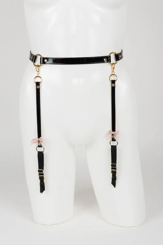 fr-ulein-kink-n-nette-strapsg-rtel-leder-schwarz-ros-gold image 1