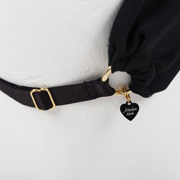 fr-ulein-kink-caviar-turban-headband-satin-schwarz-verstellbar image 3