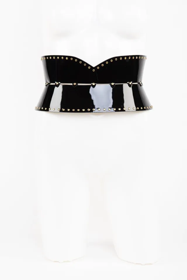 fr-ulein-kink-ricco-waist-belt-tailleng-rtel-gr-e-one-lack-schwarz image 1