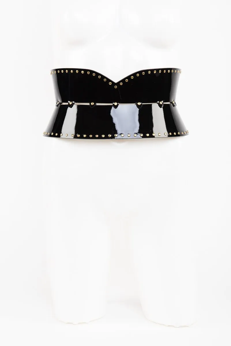 fr-ulein-kink-ricco-waist-belt-tailleng-rtel-gr-e-one-lack-schwarz image 1