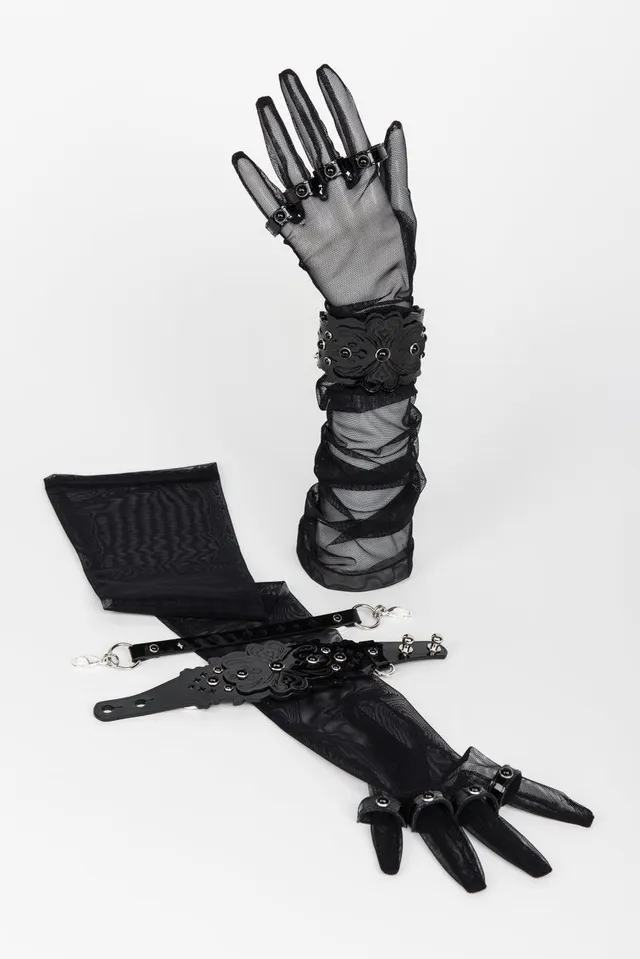 fr-ulein-kink-nero-handschuhe-schwarz-t-ll-fesseln image 1