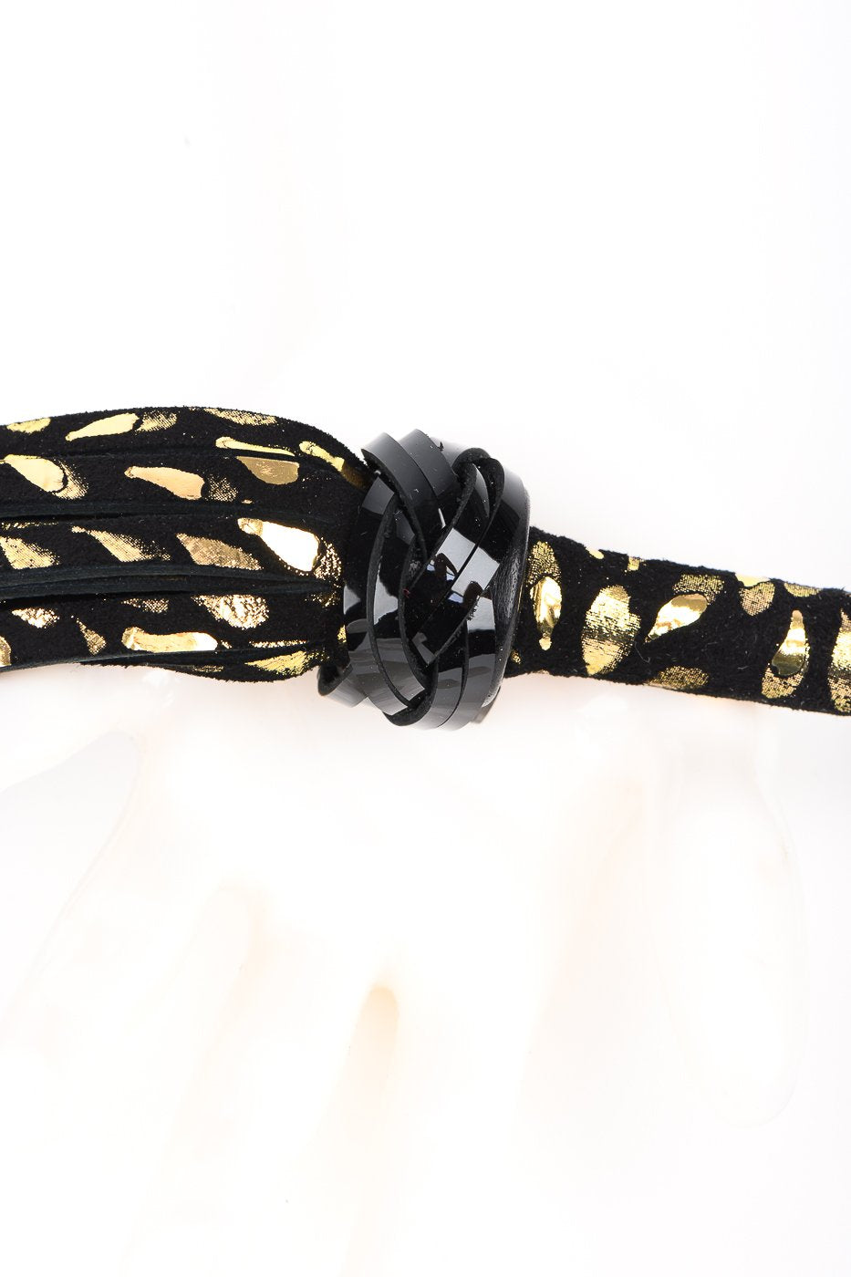 fr-ulein-kink-crops-deluxe-flogger-peitsche-gold-schwarz image 3