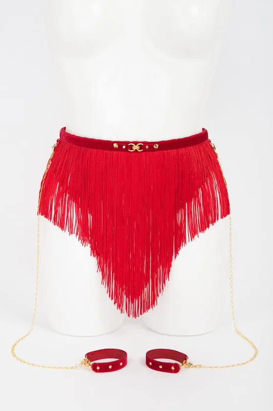 fr-ulein-kink-rouge-dessous-bondage-rock-rot-einheitsgr-e image 1