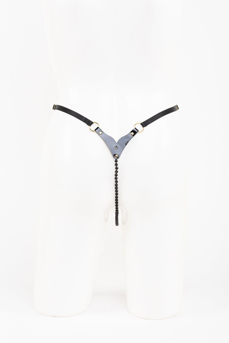 fr-ulein-kink-leone-pearl-string-leder-perlenstring-schwarz-s-m image 4