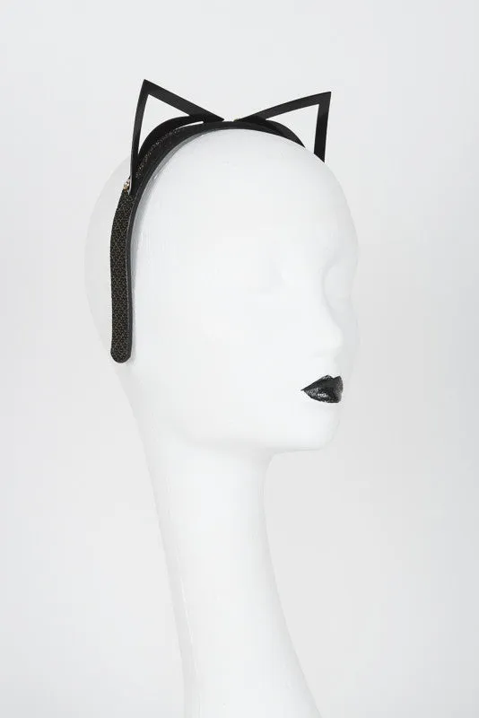 fraulein-kink-lush-black-headband-haarreif-leder-katzenohren image 1
