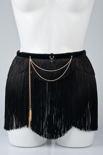 fr-ulein-kink-fringe-maid-rock-fransenrock-schwarz-einheitsgr-e image 1