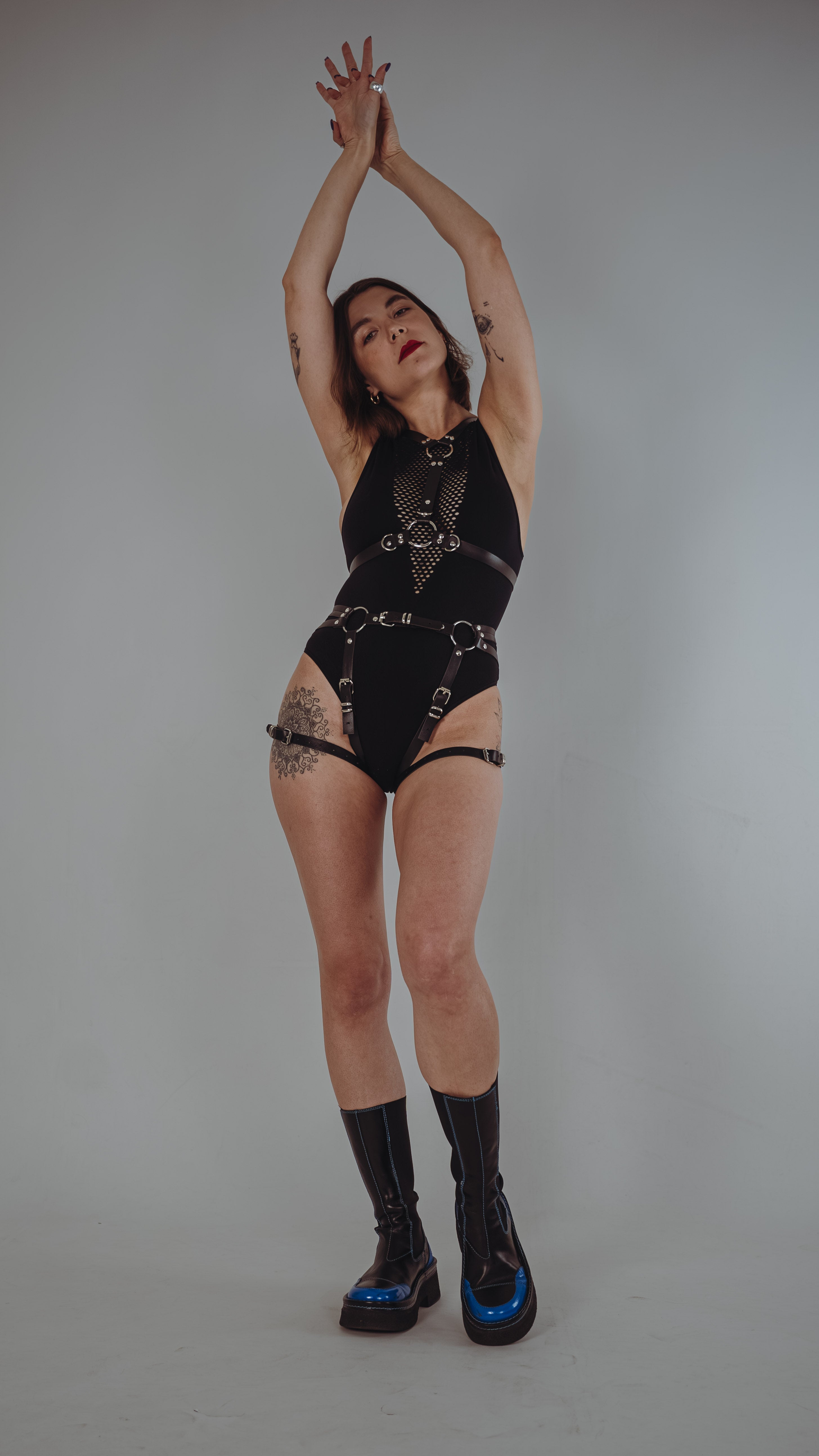 amoreze-lyra-duo-harness-set-leder-oberk-rper-bein image 4