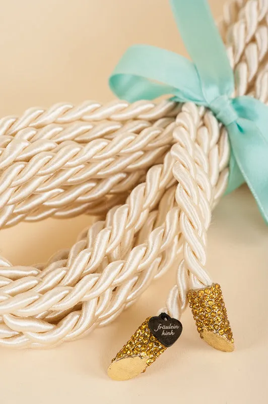 fraulein-kink-mint-bridal-lasso-creme-seil-5-meter-kristall image 1