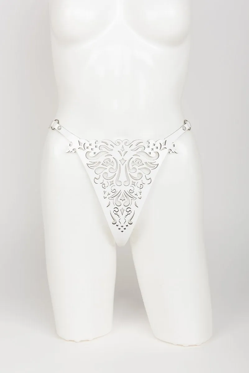 fr-ulein-kink-bianco-string-lackleder-wei-s-m image 1